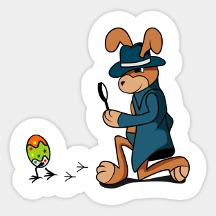 detective easter day Sticker